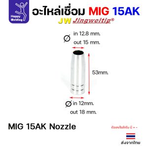 JW MIG 15AK Nozzle CB-15AK #12 (แพค 5 ตัว)