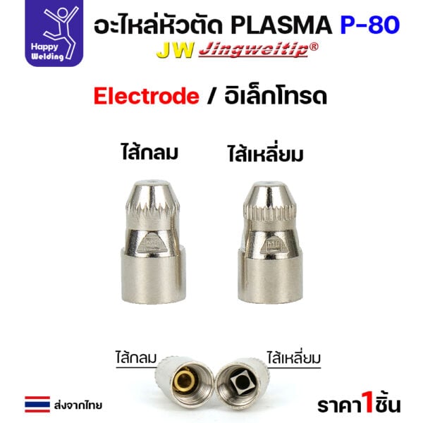 JW CUT อะไหล่P80 Electrode ไส้เหลี่ยม - Image 2