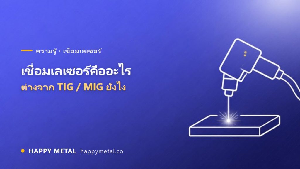 เชื่อมเลเซอร์คืออะไร ต่างจากเชื่อม TIG/MIG ยังไง