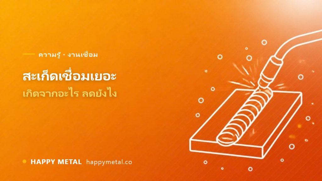 สปัตเตอร์ (สะเก็ดเชื่อม) เยอะ เกิดจากอะไร ลดยังไง