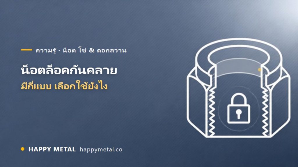 น็อตล็อคกันคลาย (Lock Nut) มีกี่แบบ เลือกใช้ยังไง