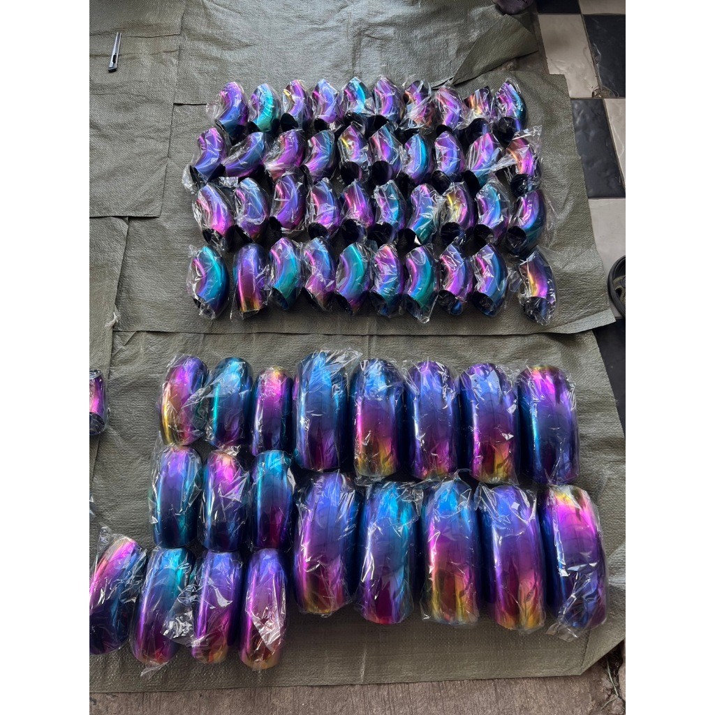 ข้องอสแตนเลส ข้องอสีรุ้ง ข้องอสี งานไทย เกรดดีที่สุด งอ 90 องศา ไดร์สีรุ้ง สีไม่ซีด (เลือกขนาดได้ในตัวเลือกสินค้า) - Image 4