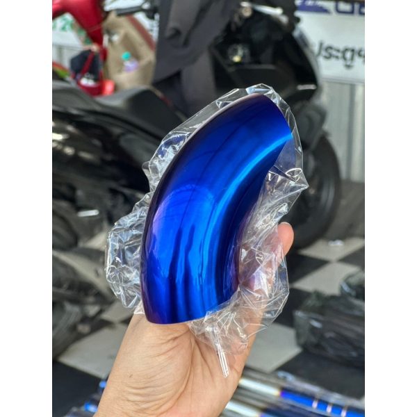 ข้องอสแตนเลส ข้องอสีน้ำเงิน ข้องอสี งานไทย เกรดดีที่สุด สีไม่ซีด สีไม่ล่อน ไดร์น้ำเงิน (จำนวน 1ชิ้น)