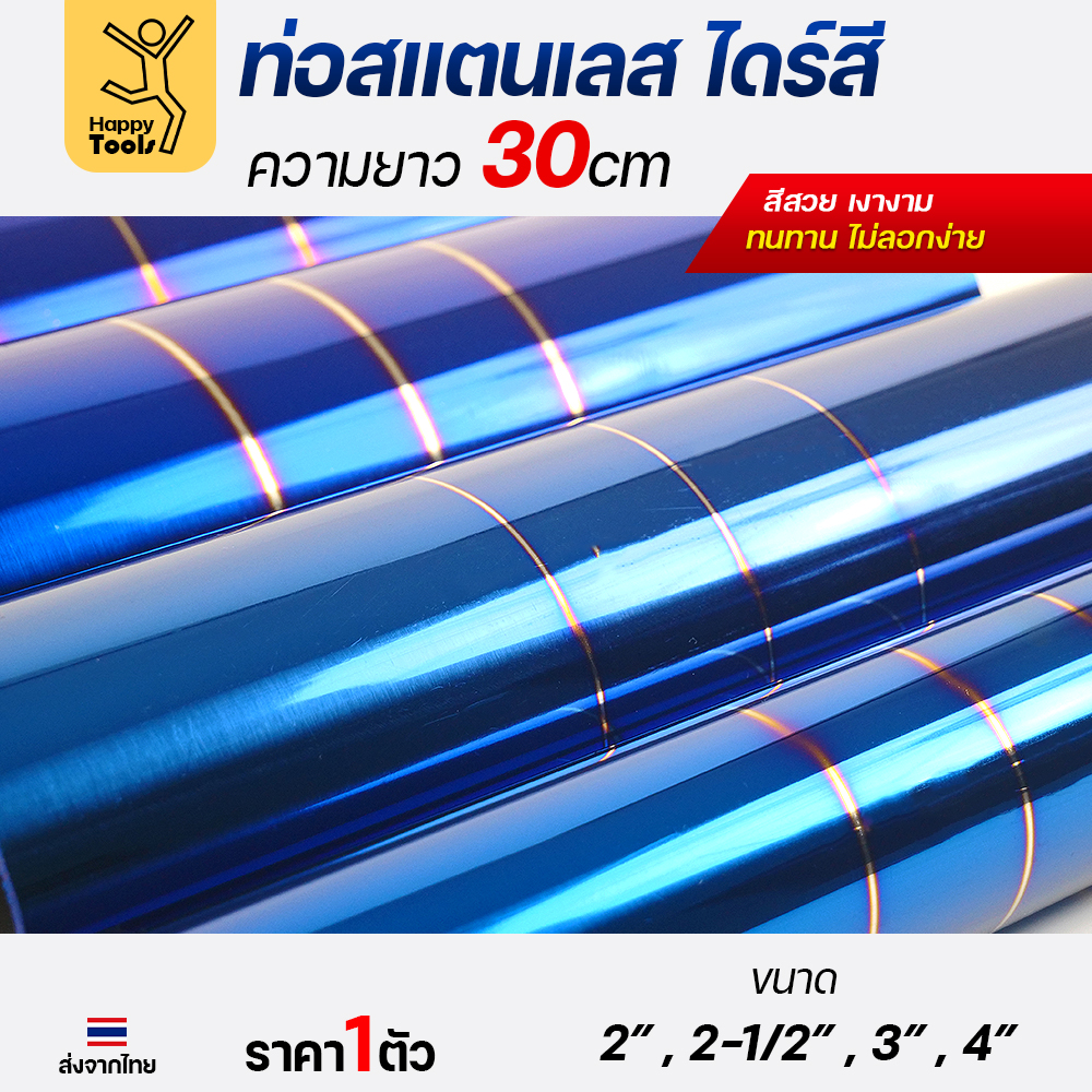 ผิวไดร์สีน้ำเงิน คาดเส้นทอง ลาย P4 ระยะใกล้