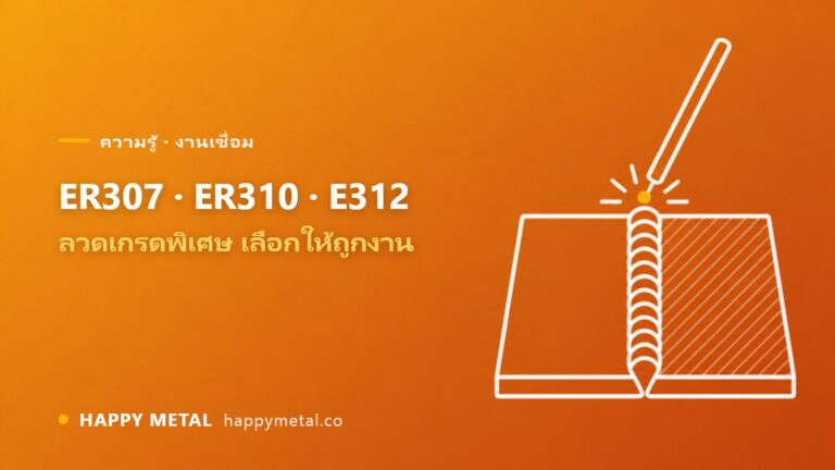 ER307 / ER310 / E312 ต่างกันยังไง ลวดสแตนเลสเกรดพิเศษใช้งานไหน