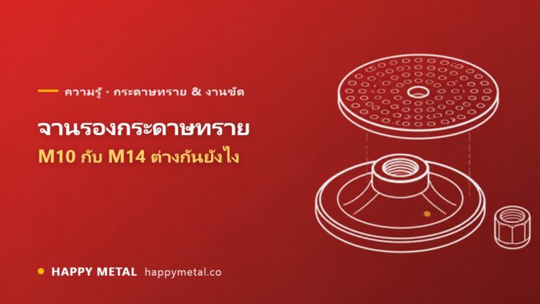 จานรองกระดาษทราย M10 กับ M14 ต่างกันยังไง 4–7 นิ้ว ใช้กับเครื่องไหน