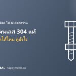 น็อตสแตนเลส 304 แท้ดูยังไง แม่เหล็กดูดได้ไหม