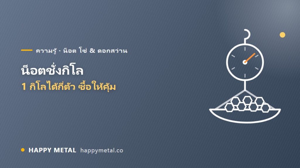 น็อตชั่งกิโลคืออะไร ซื้อแบบไหนคุ้ม + ตาราง 1 กิโลได้กี่ตัว