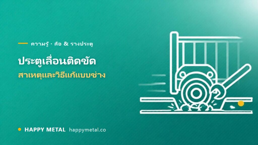ปัญหาประตูเลื่อนติดขัด สาเหตุและวิธีแก้แบบช่าง