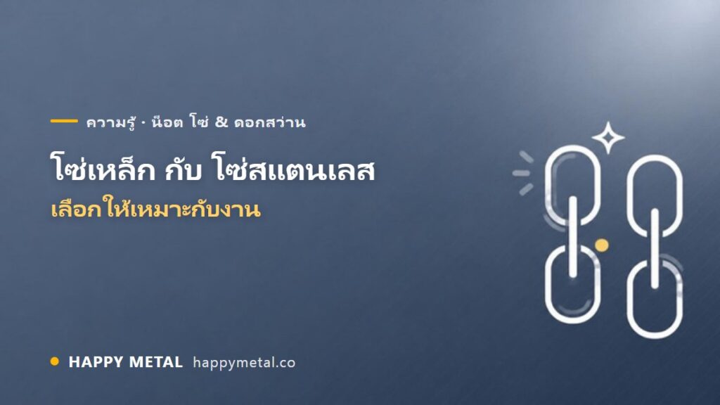 โซ่เหล็กกับโซ่สแตนเลส เลือกอย่างไรให้เหมาะกับงาน