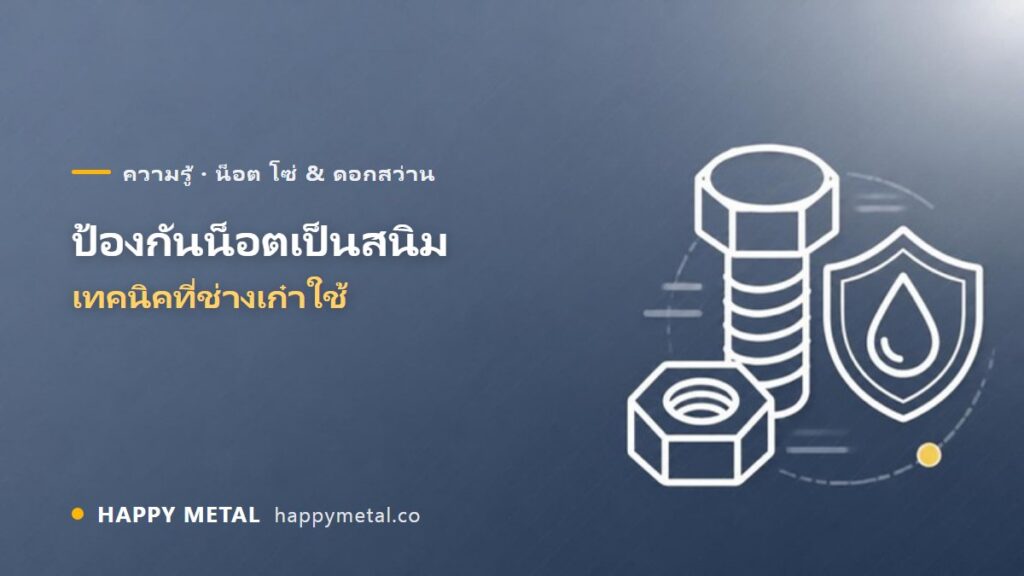 การป้องกันน็อตสนิม เทคนิคที่ช่างเก๋าใช้กันมานาน