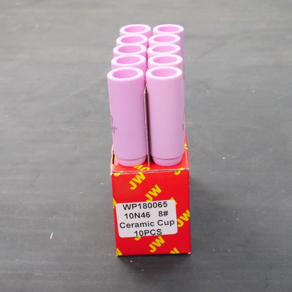 JW อะไหล่ด้ามเชื่อม Ceramic Nozzle ของ WP17/WP18/WP26 รหัส 10N46 ถ้วยเบอร์ 8 ขายแบบ 1 ตัว และเต็มกล่อง 10N46 - กล่อง 10 ตัว - Image 3