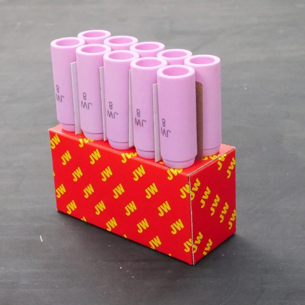 JW อะไหล่ด้ามเชื่อม Ceramic Nozzle ของ WP17/WP18/WP26 รหัส 10N46 ถ้วยเบอร์ 8 ขายแบบ 1 ตัว และเต็มกล่อง 10N46 - กล่อง 10 ตัว