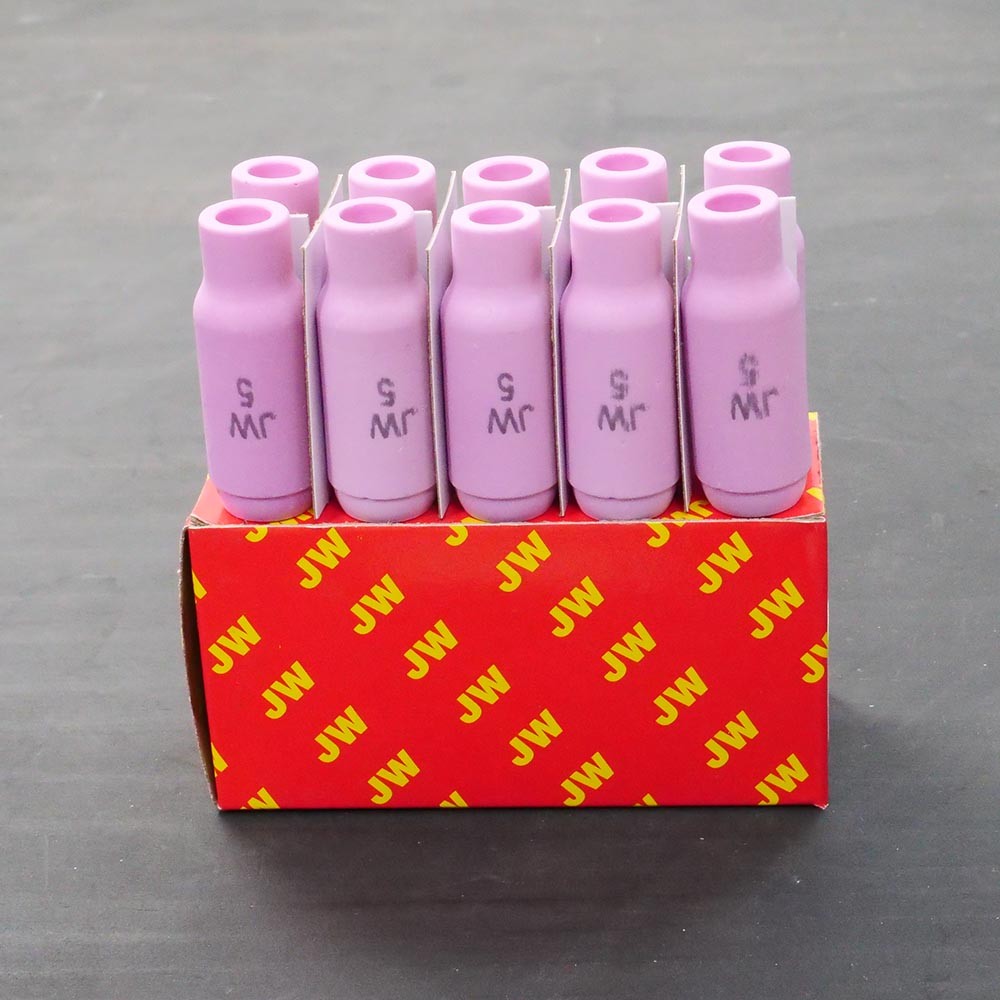 JW ถ้วยเซรามิก งานเชื่อมอาร์กอน Ceramic Nozzle ของ WP17/WP18/WP26 รหัส 10N49 ถ้วยเบอร์ 5 ขายแบบ 1 ตัว และเต็มกล่อง 10N49 - กล่อง 10 ตัว - Image 2